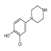 2-Chloro-4-piperazin-1-ylphenol(100mg/vial) of picture